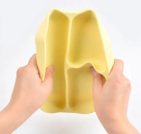 Food Grade Baby Feeding Silicone Baby Plate(Image2)