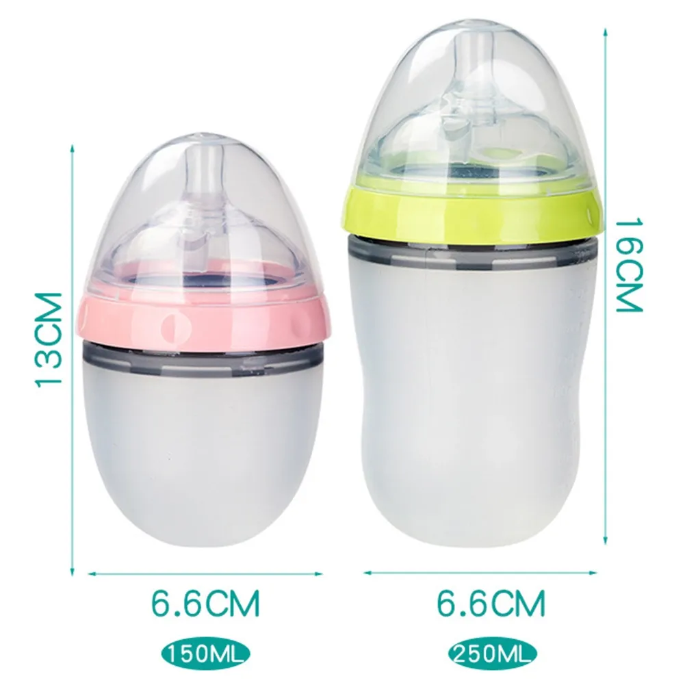 Food Grade Handle Free Newborn Silicone Feeding Bottle