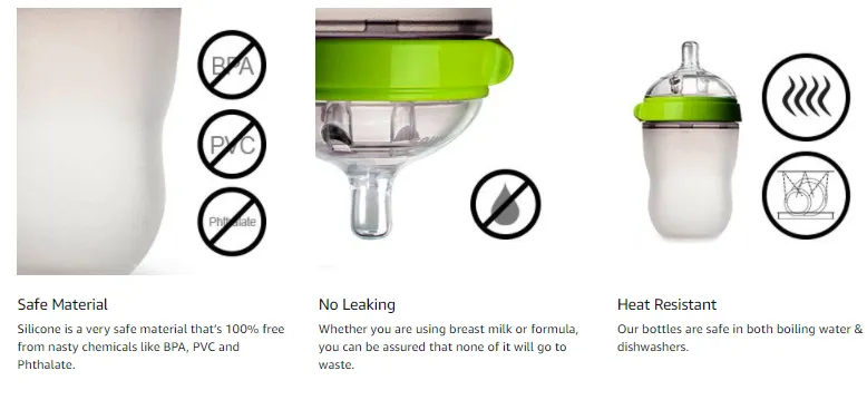 Food Grade Handle Free Newborn Silicone Feeding Bottle(Image2) Food Grade Handle Free Newborn Silicone Feeding Bottle(Image2)