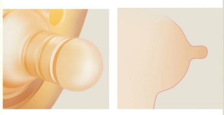 Silicone Baby Pacifier Simulation Breast Soft Nipple(Image2) Silicone Baby Pacifier Simulation Breast Soft Nipple(Image2)