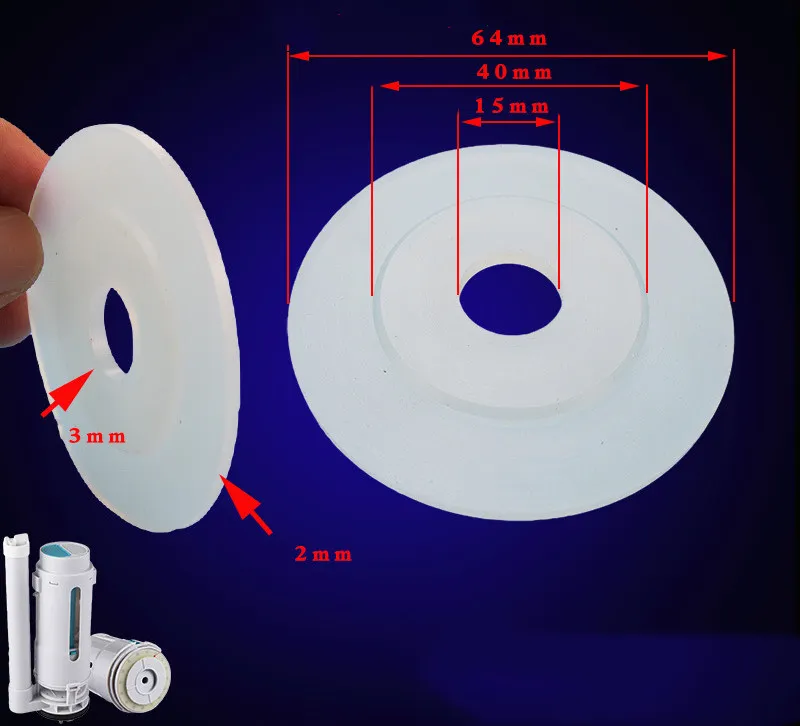 Toilet Filling Valve Replacement Silicone Washer(Image2)