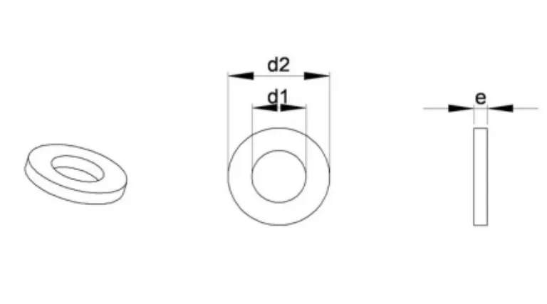 Transparent White Flat Plastic Nylon Washers(Image3) Transparent White Flat Plastic Nylon Washers(Image3)