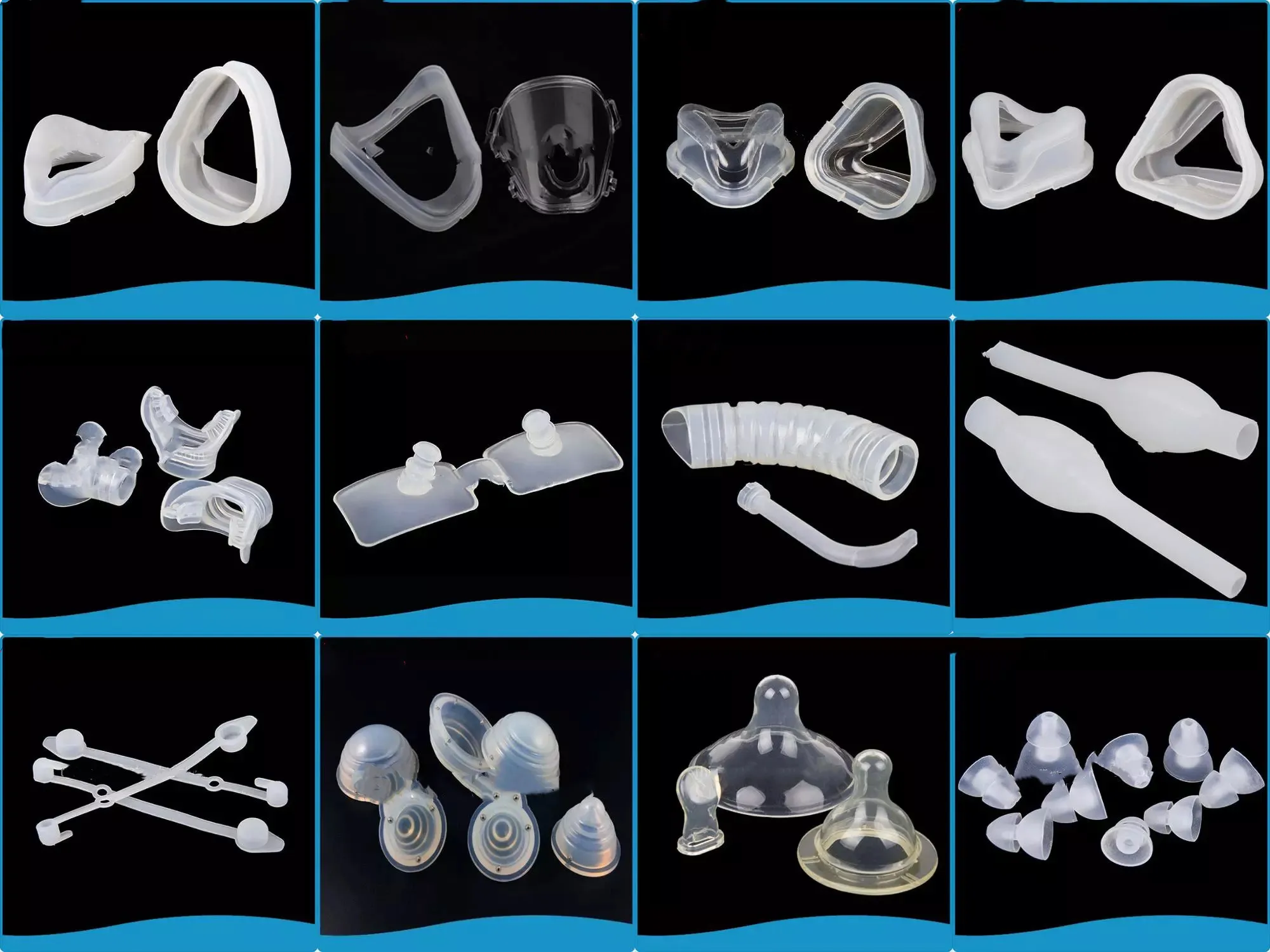 LSR Injection Molding Medical Grade Silicone Breathing Mask(Image2) LSR Injection Molding Medical Grade Silicone Breathing Mask(Image2)