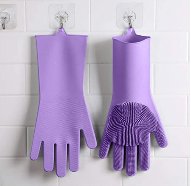 Waterproof Food Grade Silicone Gloves for Cooking(Image2) Waterproof Food Grade Silicone Gloves for Cooking(Image2)