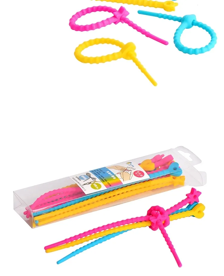 Custom Reusable Silicone Cable Ties - Effortless Organization for Your Cords and More(Image5) Custom Reusable Silicone Cable Ties - Effortless Organization for Your Cords and More(Image5)